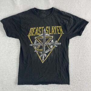 WWE Seth Rollins Beast Slayer T-Shirt Mens‎ Large Black Wrestling Short Sleeve